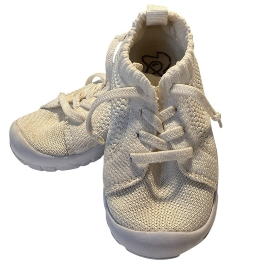 Atoms Model 000 Kids Sneakers - White Knit - Toddler Size 6 (EU 23)